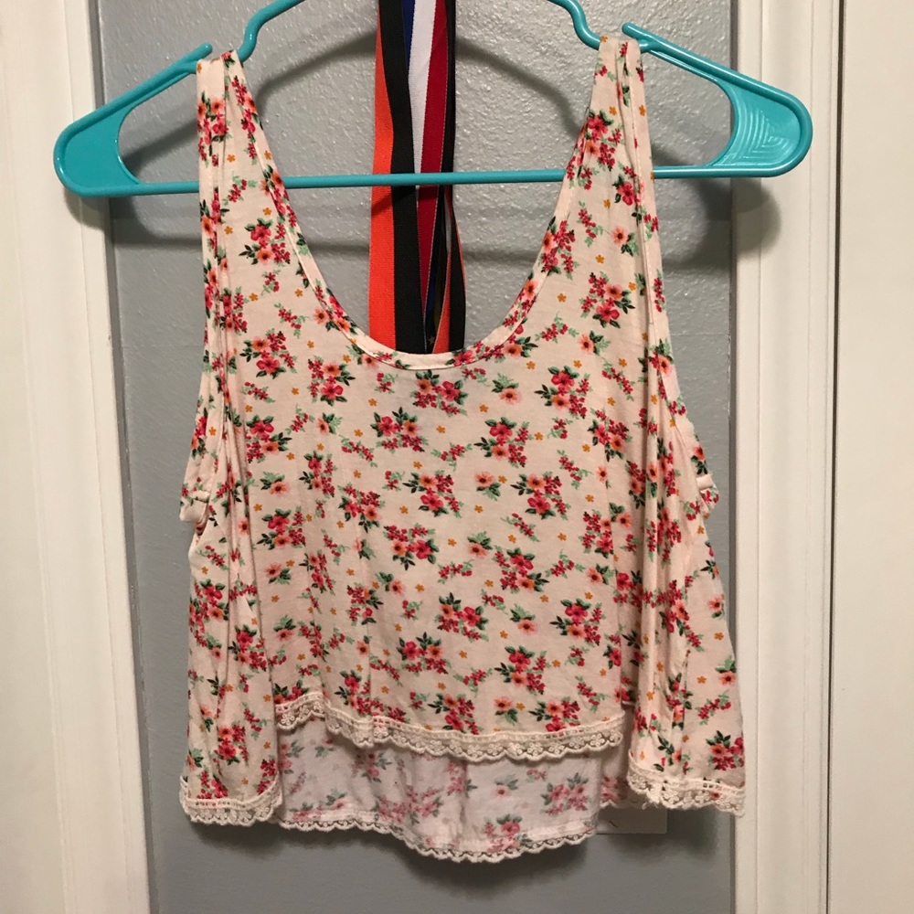 Flowered crop top